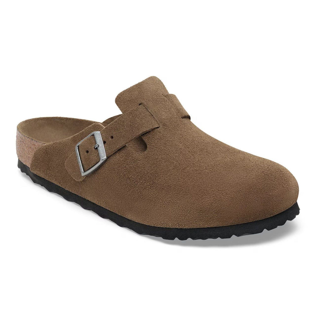Birkenstock - Boston Suede Soft Footbed - Dark Tea