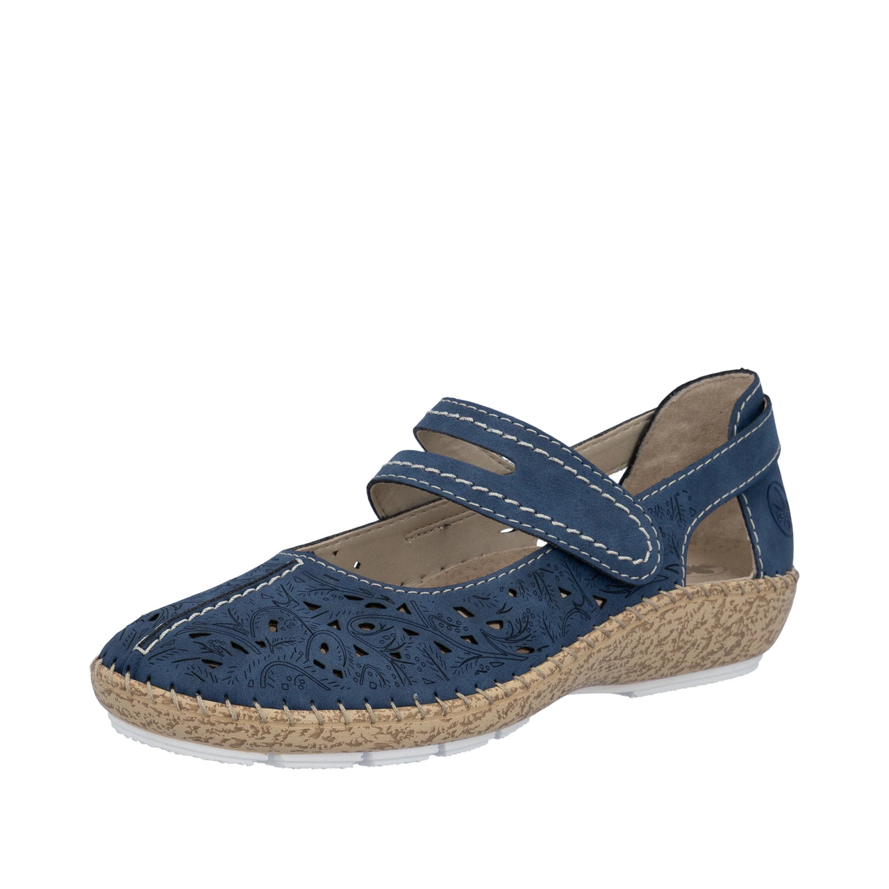 Rieker Women's Mary Jane Shoe - Blue - 44872-14