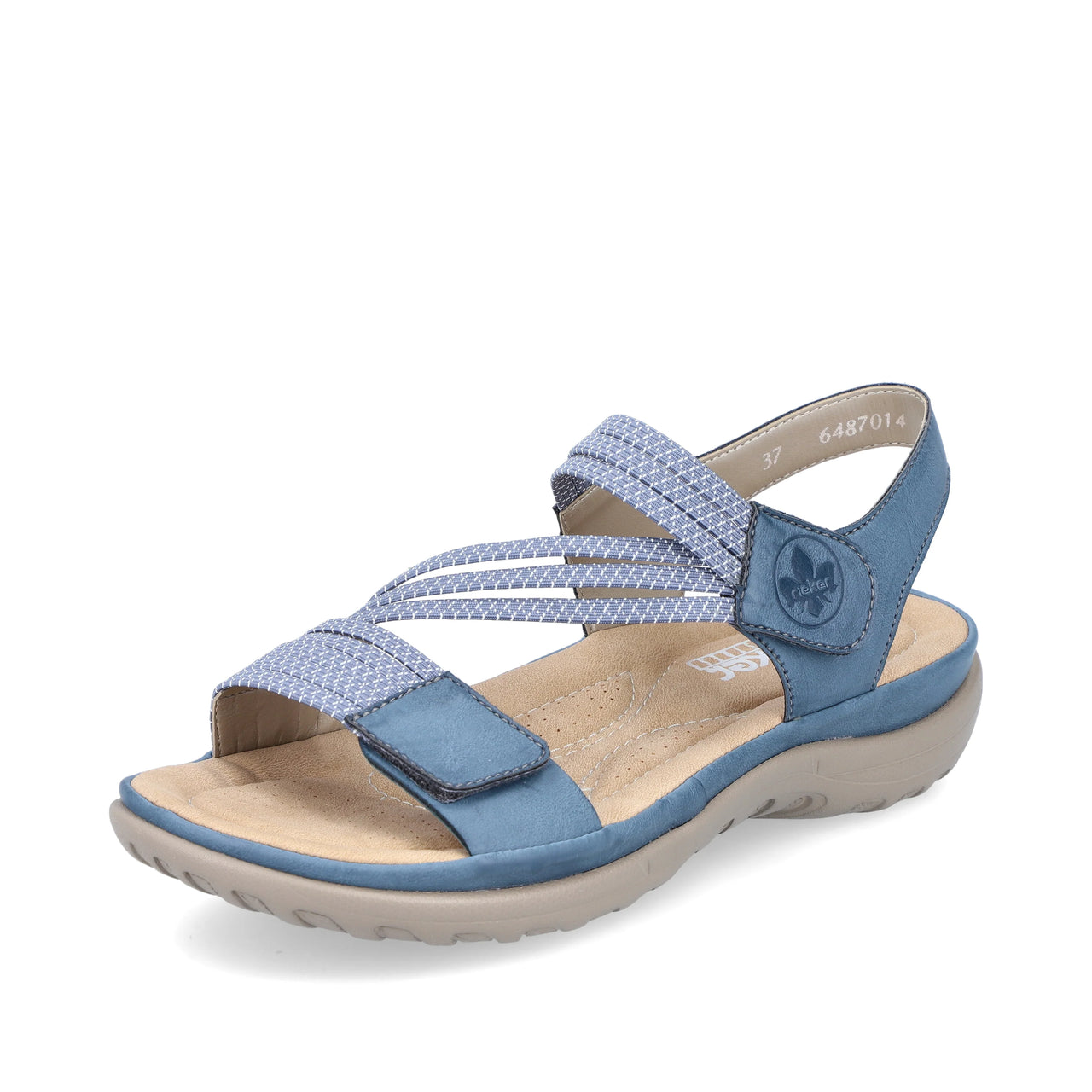 Rieker Women's Walking Sandal - Blue - 64870-14