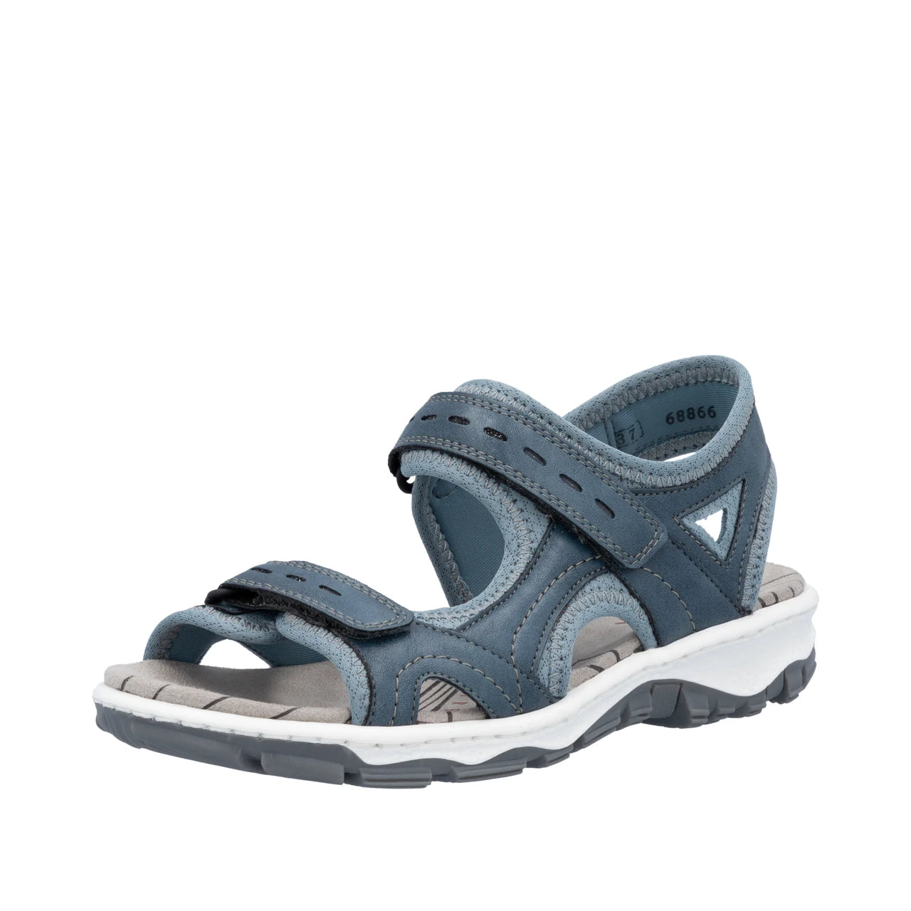 Rieker Women's Walking Sandal - Blue - 68866-12