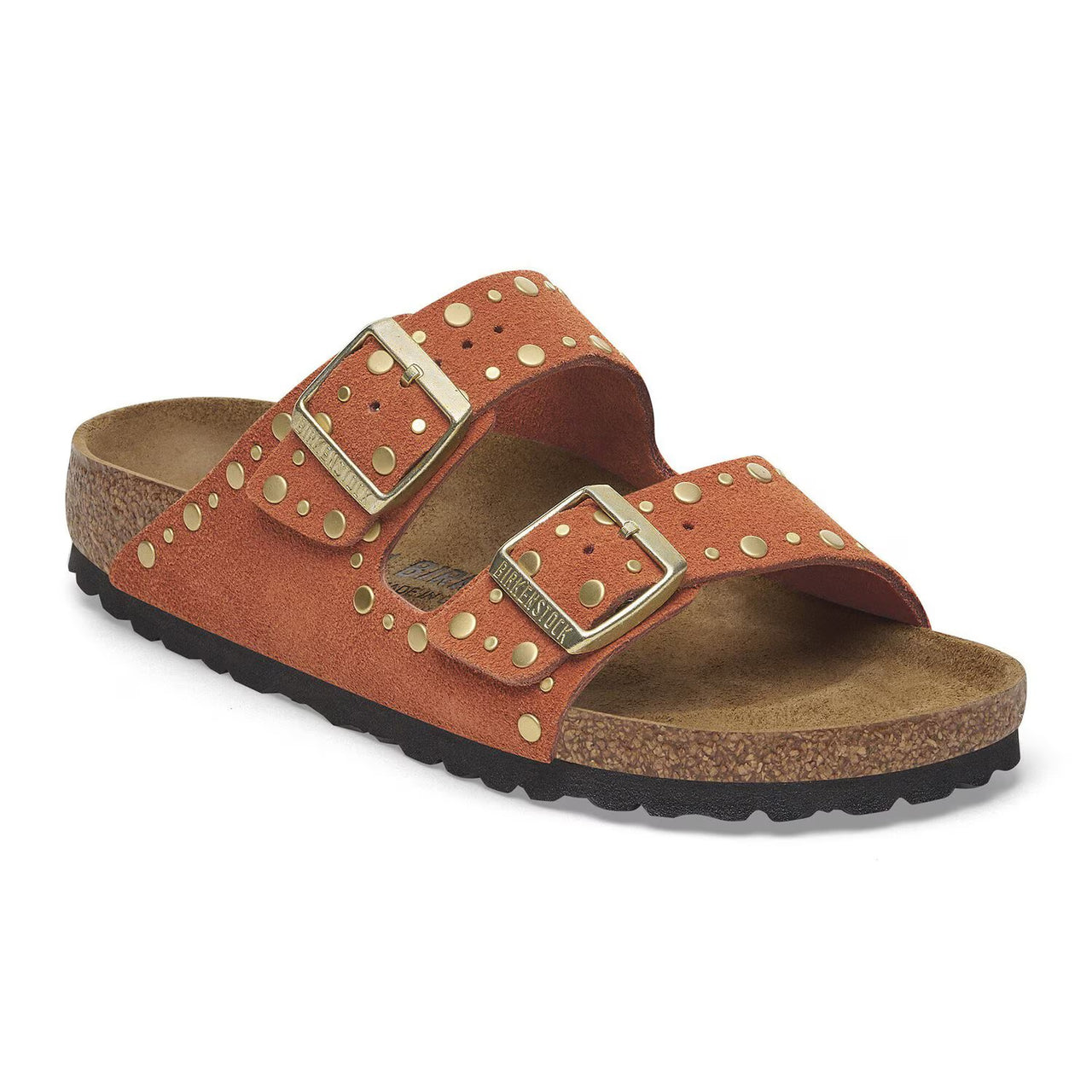 Birkenstock - Arizona Rivet Suede - Dark Rust